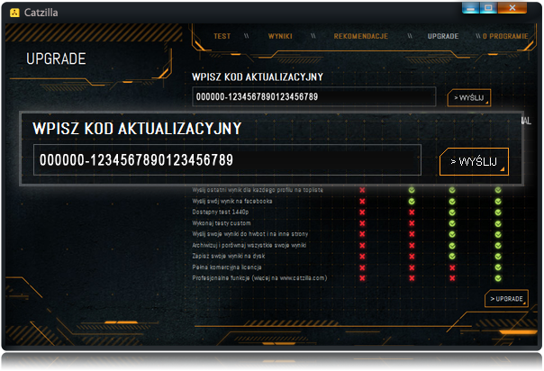 Catzilla ALLBenchmark - instrukcja / wklej kod